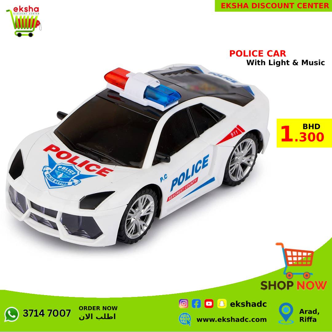 Police Sport Car with Light & Music (0001)