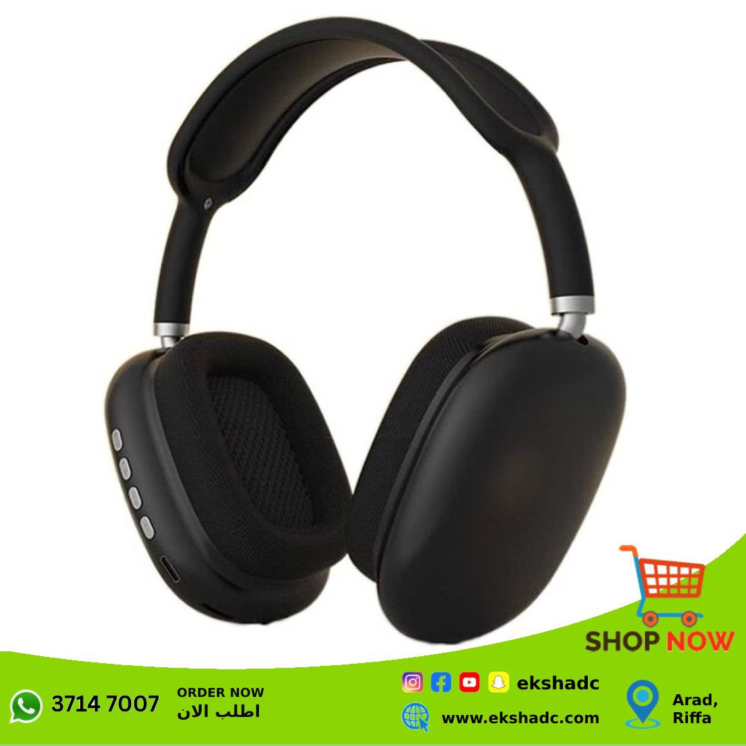 P9 Wireless Bluetooth Headphone Black