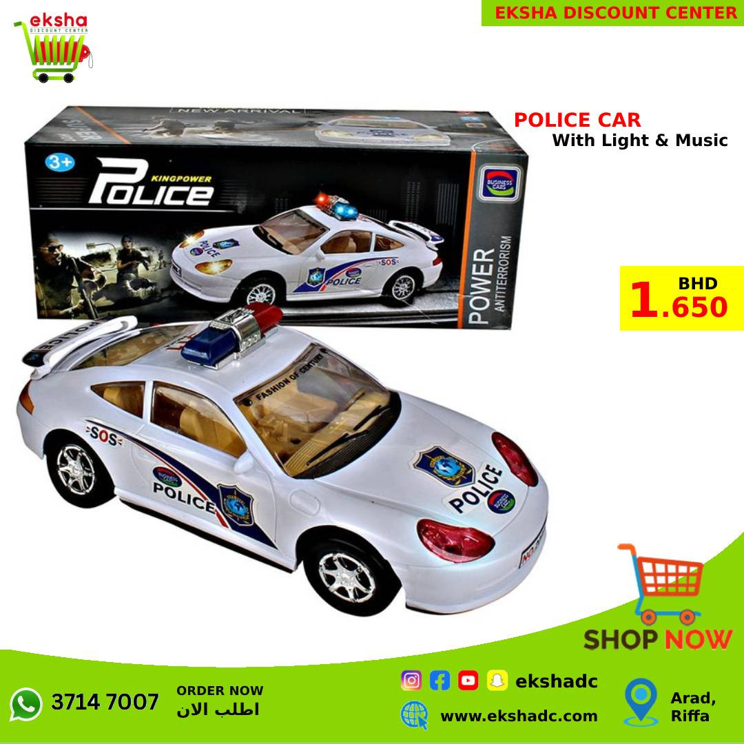 Police Sport Car with Light & Music (0002)